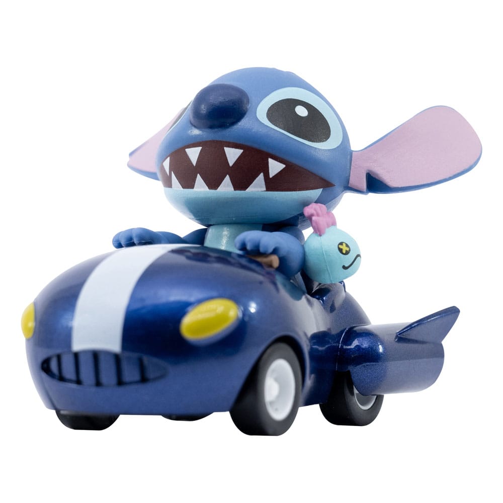Lilo & Stitch Zoom Hero veicoli a trascinamento con figure Stitch, assortimento 12 pezzi