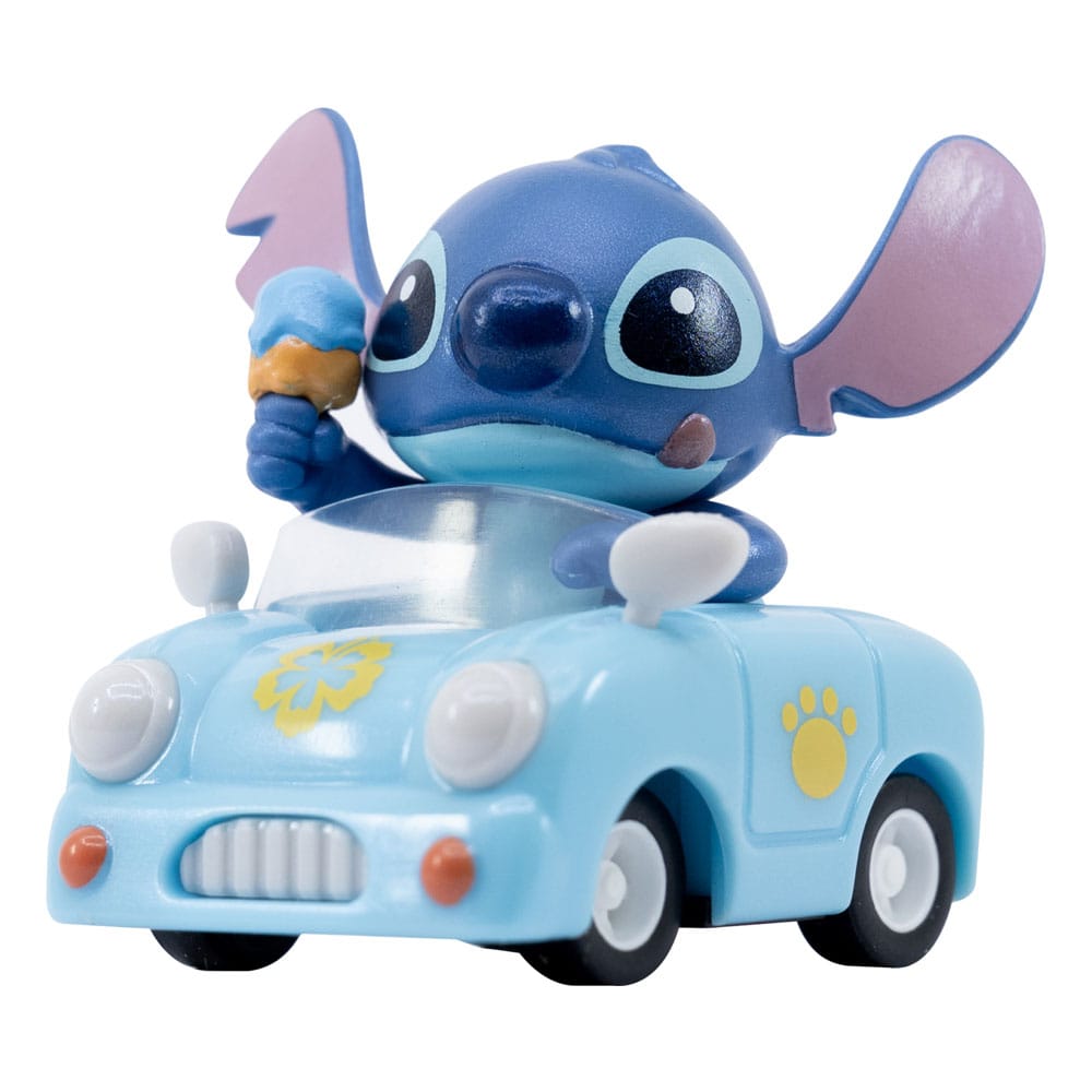 Lilo & Stitch Zoom Hero veicoli a trascinamento con figure Stitch, assortimento 12 pezzi