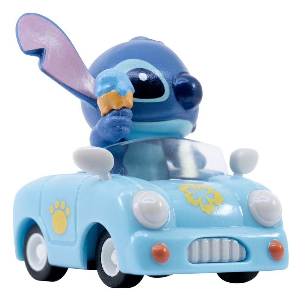 Lilo & Stitch Zoom Hero veicoli a trascinamento con figure Stitch, assortimento 12 pezzi