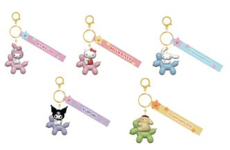 Sanrio Balloon Series Portachiavi con Cinturino da Polso - Hello Kitty e Amici (Espositore da 12)