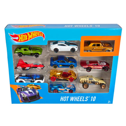 Mattel - Hot Wheels - Confezione 10 Macchinine