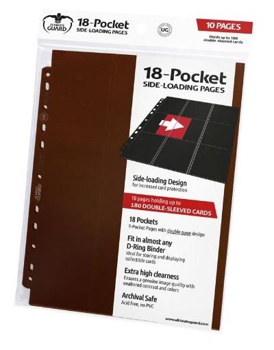 Ultimate Guard - 10 FOGLI - 18 TASCHE AD INSERIMENTO LATERALE - BROWN