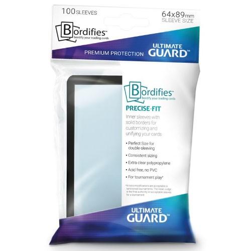Ultimate Guard - Bordifies Precise-Fit Sleeves Standard Size 64x89 - Black 100
