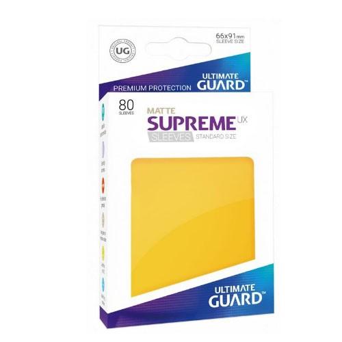 Ultimate Guard - Supreme UX Sleeves Standard Size - Matte Yellow 80