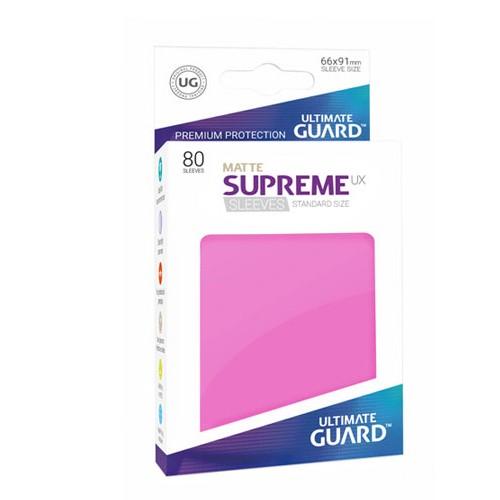 Ultimate Guard - Supreme UX Sleeves Standard Size - Matte Pink 80