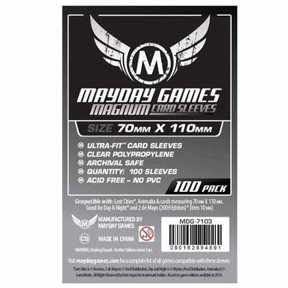 Board Game Sleeves - Bustine Standard Silver Lost Cities 70x110 (100)