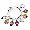 Bracciale Nero in Pelle per Ciondoli 17cm