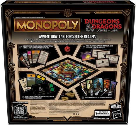 Hasbro - Monopoly - Dungeons & Dragons L'Onore dei Ladri - Gioco da Ta –  Taverna del Gargoyle