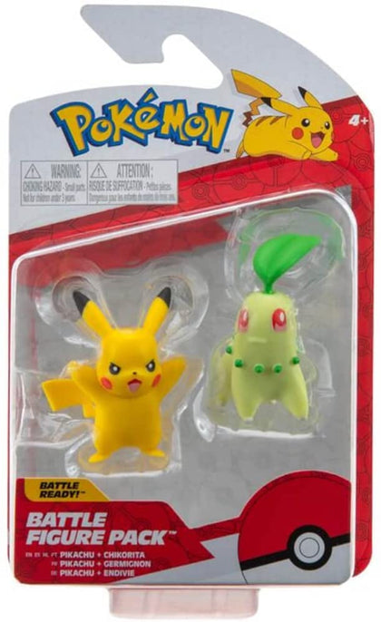 Pokémon Battle Mini Figures Pack 5-8 cm Wave 10 Chikorita & Pikachu