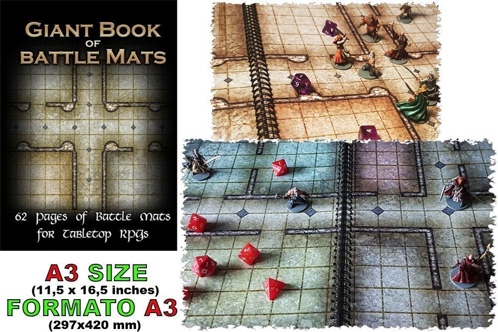 Giant Book of Battle Mats (A3)