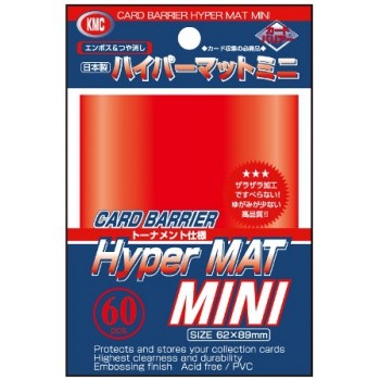 Bustine Protettive Japanese Hyper Mat Red 60pz