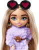 Barbie Extra Minis con Vestito Lilla e Occhiali a Cuore