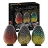 4D Cityscape - Game of Thrones - Puzzle uova di drago - Set di 3 - Viserion, Rhaegal, Drogon