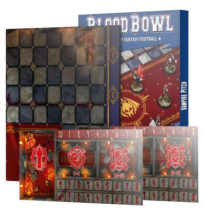 Blood Bowl - Vampire Team - Double-sided Pitch and Dugouts Set