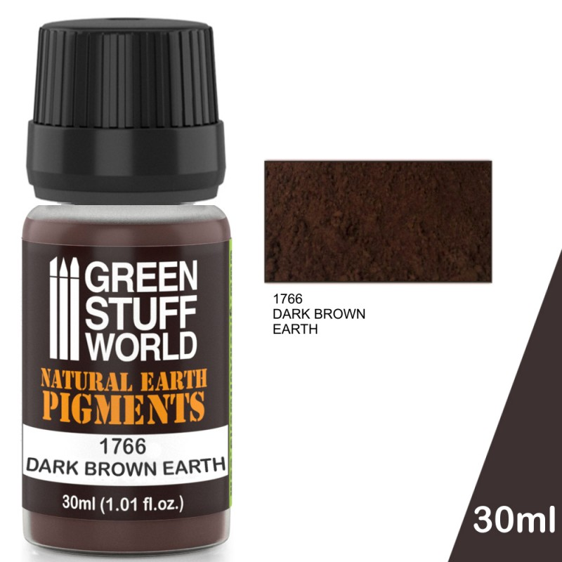 Green Stuff World - Paints - Pigments - Pigment Dark Brown Earth