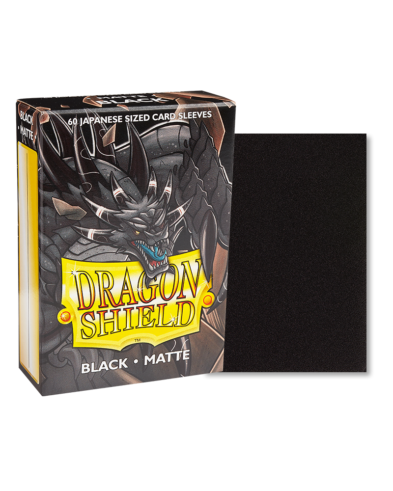 Dragon Shield - Japanese - Matte - Black 60 pcs