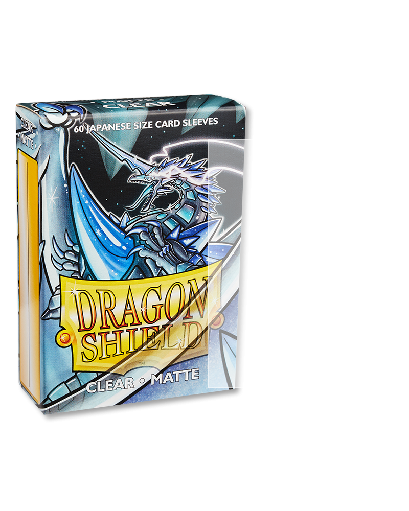 Dragon Shield - Japanese - Matte Clear - White 60 pcs