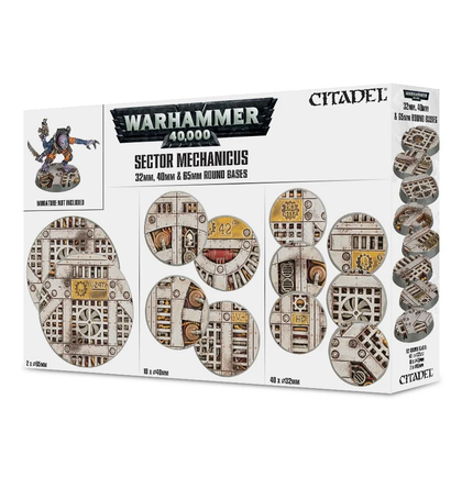 Citadel - Sector Mechanicus: 32mm, 40mm & 65mm Round Bases