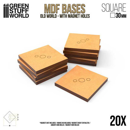 Basi MDF - Quadrate 30 mm
