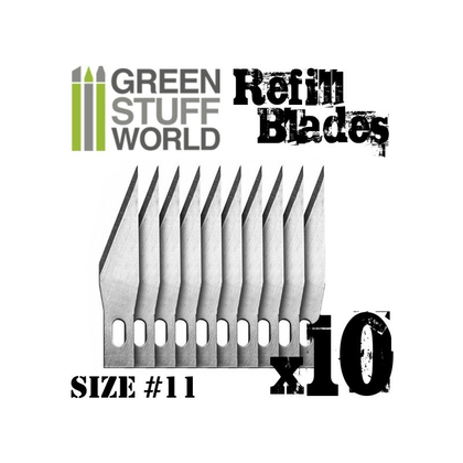 Green Stuff World - Tools - 10x Hobby Knife Blade Refill