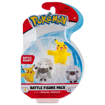Pokémon Battle Mini Figures Packs 5-8 cm Wave 8 Pikachu & Wooloo