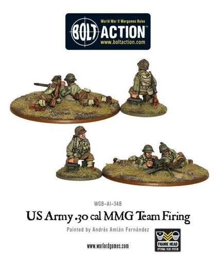 Bolt Action - US Army 30 Cal MMG team firing