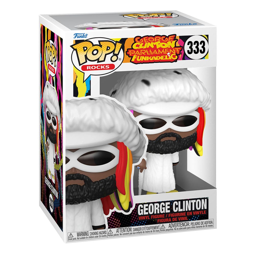 George Clinton POP! Rocks Vinyl Figure 9 cm