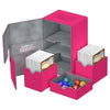 Ultimate Guard Twin Flip'n'Tray Deck Case 160+ Standard Size XenoSkin™ Pink