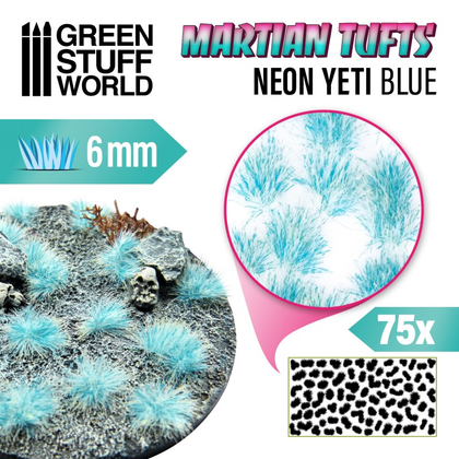 Green Stuff World - Snenary - Martian Fluor Tufts - Neon Yeti Blue